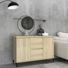 Aparador madera contrachapada color roble Sonoma 104x35x70 cm de vidaXL, Aparadores - Ref: Foro24-806115, Precio: 79,94 €, De...