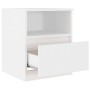 White plywood bedside table 40x40x50 cm by vidaXL, Nightstands - Ref: Foro24-806157, Price: 43,61 €, Discount: %