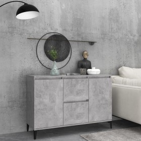 Concrete gray plywood sideboard 104x35x70 cm by vidaXL, Sideboards - Ref: Foro24-806116, Price: 88,99 €, Discount: %