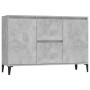 Concrete gray plywood sideboard 104x35x70 cm by vidaXL, Sideboards - Ref: Foro24-806116, Price: 85,52 €, Discount: %