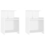 Bedside tables 2 pcs white plywood 40x35x60 cm by vidaXL, Nightstands - Ref: Foro24-806176, Price: 61,99 €, Discount: %