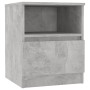 Engineered wood gray concrete bedside table 40x40x50 cm by vidaXL, Nightstands - Ref: Foro24-806165, Price: 35,85 €, Discount: %