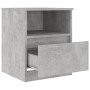 Engineered wood gray concrete bedside table 40x40x50 cm by vidaXL, Nightstands - Ref: Foro24-806165, Price: 35,85 €, Discount: %