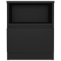 Black plywood bedside table 40x40x50 cm by vidaXL, Nightstands - Ref: Foro24-806159, Price: 47,01 €, Discount: %