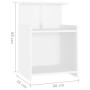 Mesita de noche madera contrachapada blanco 40x35x60 cm de vidaXL, Mesitas de noche - Ref: Foro24-806175, Precio: 39,37 €, De...