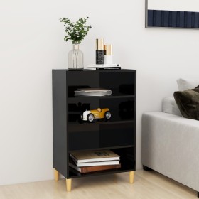 Glossy black plywood sideboard 57x35x90 cm by vidaXL, Sideboards - Ref: Foro24-806128, Price: 38,10 €, Discount: %