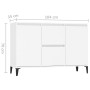 Sideboard aus weißem Sperrholz 104x35x70 cm von vidaXL, Sideboards - Ref: Foro24-806112, Preis: 85,81 €, Rabatt: %