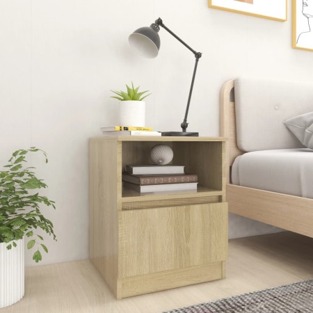 Sonoma oak plywood nightstand 40x40x50 cm by vidaXL, Nightstands - Ref: Foro24-806163, Price: 49,67 €, Discount: %