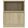 Sonoma oak plywood nightstand 40x40x50 cm by vidaXL, Nightstands - Ref: Foro24-806163, Price: 49,67 €, Discount: %