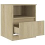 Sonoma oak plywood nightstand 40x40x50 cm by vidaXL, Nightstands - Ref: Foro24-806163, Price: 49,67 €, Discount: %