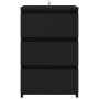 Mesita de noche madera contrachapada negro 40x35x62,5 cm de vidaXL, Mesitas de noche - Ref: Foro24-806213, Precio: 72,96 €, D...