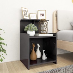 Bedside tables 2 units plywood glossy gray 40x35x60 cm by vidaXL, Nightstands - Ref: Foro24-806192, Price: 54,99 €, Discount: %