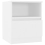 Bedside tables 2 pcs white plywood 40x40x50 cm by vidaXL, Nightstands - Ref: Foro24-806158, Price: 76,15 €, Discount: %