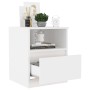 Bedside tables 2 pcs white plywood 40x40x50 cm by vidaXL, Nightstands - Ref: Foro24-806158, Price: 76,15 €, Discount: %