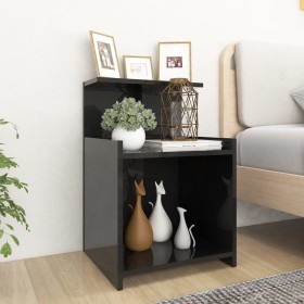 Glossy black plywood nightstands 40x35x60 cm by vidaXL, Nightstands - Ref: Foro24-806189, Price: 38,99 €, Discount: %