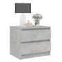 Concrete gray plywood bedside table 50x39x43.5cm by vidaXL, Nightstands - Ref: Foro24-806201, Price: 42,01 €, Discount: %