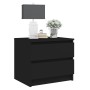 Mesita de noche madera contrachapada negro 50x39x43,5 cm de vidaXL, Mesitas de noche - Ref: Foro24-806195, Precio: 55,65 €, D...