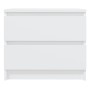 Mesitas de noche 2 uds madera contrachapada blanco 50x39x43,5cm de vidaXL, Mesitas de noche - Ref: Foro24-806194, Precio: 99,...