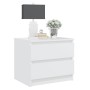 Mesitas de noche 2 uds madera contrachapada blanco 50x39x43,5cm de vidaXL, Mesitas de noche - Ref: Foro24-806194, Precio: 99,...