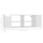 Mueble de pared para TV contrachapada blanco brillo 102x35x35cm de vidaXL, Muebles TV - Ref: Foro24-806244, Precio: 48,76 €, ...