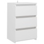 White engineered wood bedside table 40x35x62.5 cm by vidaXL, Nightstands - Ref: Foro24-806211, Price: 63,99 €, Discount: %