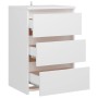 White engineered wood bedside table 40x35x62.5 cm by vidaXL, Nightstands - Ref: Foro24-806211, Price: 63,99 €, Discount: %