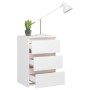 White engineered wood bedside table 40x35x62.5 cm by vidaXL, Nightstands - Ref: Foro24-806211, Price: 63,99 €, Discount: %