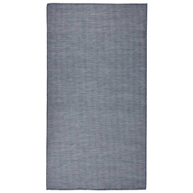 Alfombra de exterior de tejido plano azul 80x150 cm de vidaXL, Alfombras - Ref: Foro24-340792, Precio: 24,19 €, Descuento: %