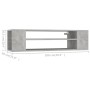 Hängender TV-Schrank aus betongrauem Sperrholz, 100 x 30 x 26,5 cm von vidaXL, TV-Möbel - Ref: Foro24-806233, Preis: 42,74 €,...