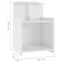 Nightstands 2 units glossy white plywood 40x35x60 cm by vidaXL, Nightstands - Ref: Foro24-806188, Price: 44,31 €, Discount: %