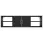 Black plywood wall shelf 102x30x29 cm by vidaXL, Shelves and shelves - Ref: Foro24-806257, Price: 59,63 €, Discount: %