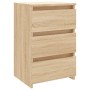 Mesita de noche madera contrachapada roble Sonoma 40x35x62,5cm de vidaXL, Mesitas de noche - Ref: Foro24-806217, Precio: 69,0...