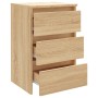 Mesita de noche madera contrachapada roble Sonoma 40x35x62,5cm de vidaXL, Mesitas de noche - Ref: Foro24-806217, Precio: 69,0...