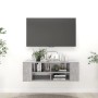 Mueble pared TV madera contrachapada gris hormigón 102x35x35 cm de vidaXL, Muebles TV - Ref: Foro24-806242, Precio: 55,84 €, ...