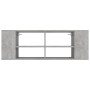 Mueble pared TV madera contrachapada gris hormigón 102x35x35 cm de vidaXL, Muebles TV - Ref: Foro24-806242, Precio: 55,84 €, ...