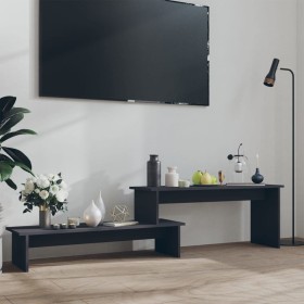 Gray plywood TV cabinet 180x30x43 cm by vidaXL, TV Furniture - Ref: Foro24-806267, Price: 35,78 €, Discount: %