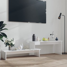 Mueble de TV madera contrachapada blanco brillante 180x30x43 cm de vidaXL, Muebles TV - Ref: Foro24-806271, Precio: 28,99 €, ...