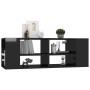 Glossy black plywood TV wall cabinet 102x35x35 cm by vidaXL, TV Furniture - Ref: Foro24-806245, Price: 43,99 €, Discount: %