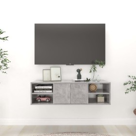 Concrete gray plywood wall shelf 102x30x29cm by vidaXL, Shelves and shelves - Ref: Foro24-806260, Price: 49,99 €, Discount: %