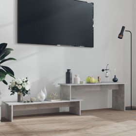 Concrete gray plywood TV cabinet 180x30x43 cm by vidaXL, TV Furniture - Ref: Foro24-806269, Price: 43,99 €, Discount: %