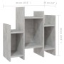 Concrete gray plywood auxiliary cabinet 60x26x60 cm by vidaXL, Sideboards - Ref: Foro24-806287, Price: 31,52 €, Discount: %