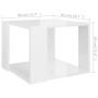 Glossy white plywood coffee table 40x40x30 cm by vidaXL, Coffee table - Ref: Foro24-806316, Price: 29,02 €, Discount: %