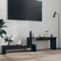 Glossy black plywood TV cabinet 180x30x43cm by vidaXL, TV Furniture - Ref: Foro24-806272, Price: 41,99 €, Discount: %