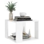 Mesa de centro de madera contrachapada blanco 40x40x30 cm de vidaXL, Mesas de centro - Ref: Foro24-806310, Precio: 25,74 €, D...