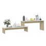 TV-Schrank aus Eichenholz und weißem Sperrholz, 180 x 30 x 43 cm von vidaXL, TV-Möbel - Ref: Foro24-806270, Preis: 48,99 €, R...