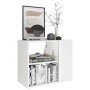 Auxiliary plywood white gloss cabinet 60x30x50 cm by vidaXL, Sideboards - Ref: Foro24-806307, Price: 50,66 €, Discount: %