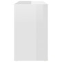 Auxiliary plywood white gloss cabinet 60x30x50 cm by vidaXL, Sideboards - Ref: Foro24-806307, Price: 50,66 €, Discount: %