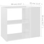 Auxiliary plywood white gloss cabinet 60x30x50 cm by vidaXL, Sideboards - Ref: Foro24-806307, Price: 50,66 €, Discount: %