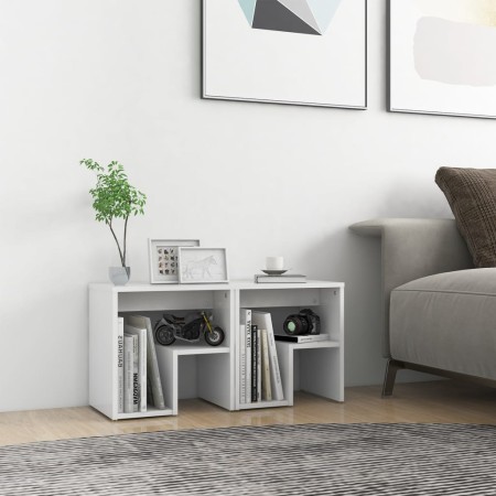 Bedside tables 2 units plywood white 40x30x40 cm by vidaXL, Nightstands - Ref: Foro24-806329, Price: 45,62 €, Discount: %