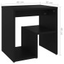 Black plywood bedside table 40x30x40 cm by vidaXL, Nightstands - Ref: Foro24-806330, Price: 35,59 €, Discount: %